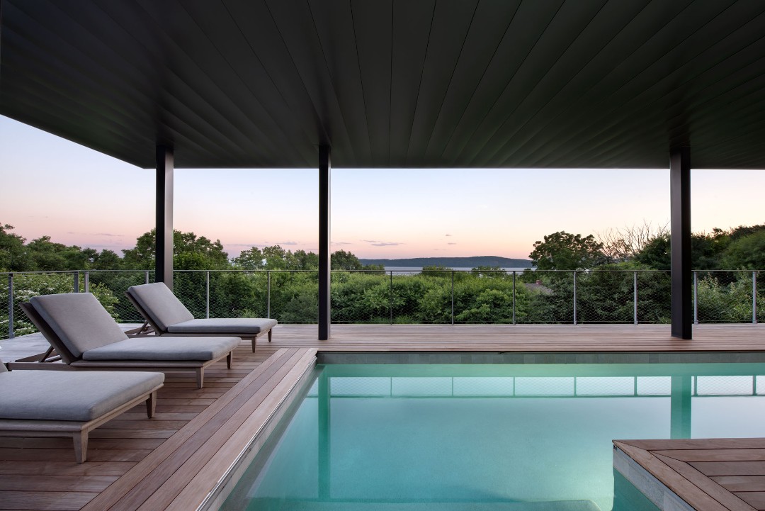 Hudson River House pool terrace